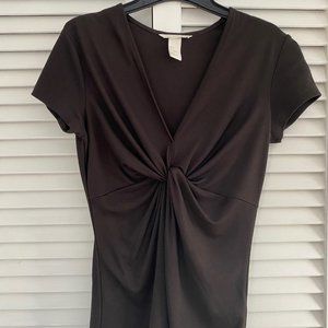 H&M Womens black short sleeve top